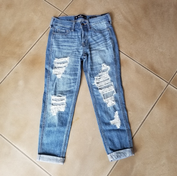 Hollister Low Rise Boyfriend Skinny Fit 00r - Picture 2 of 7